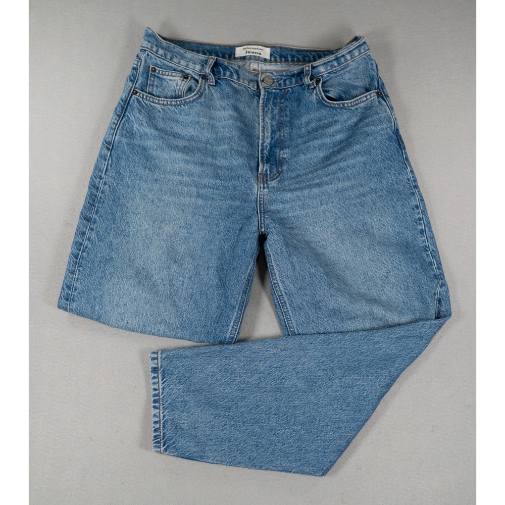 Reformation Cynthia High Rise Jeans Colorado Size 29 Womens Straight Leg Blue